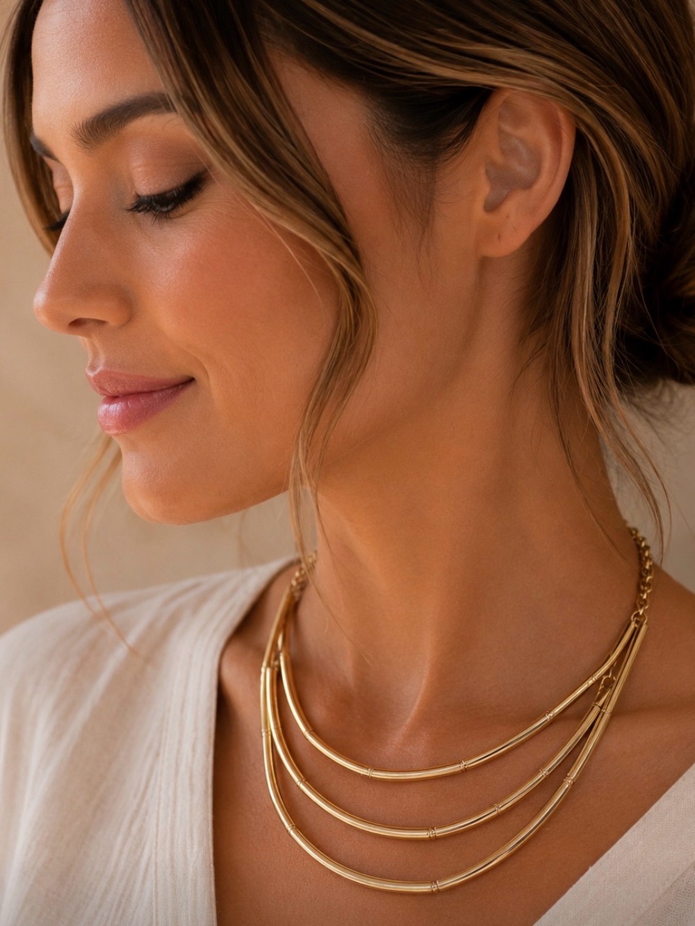BCBG Gold Fashion Necklace